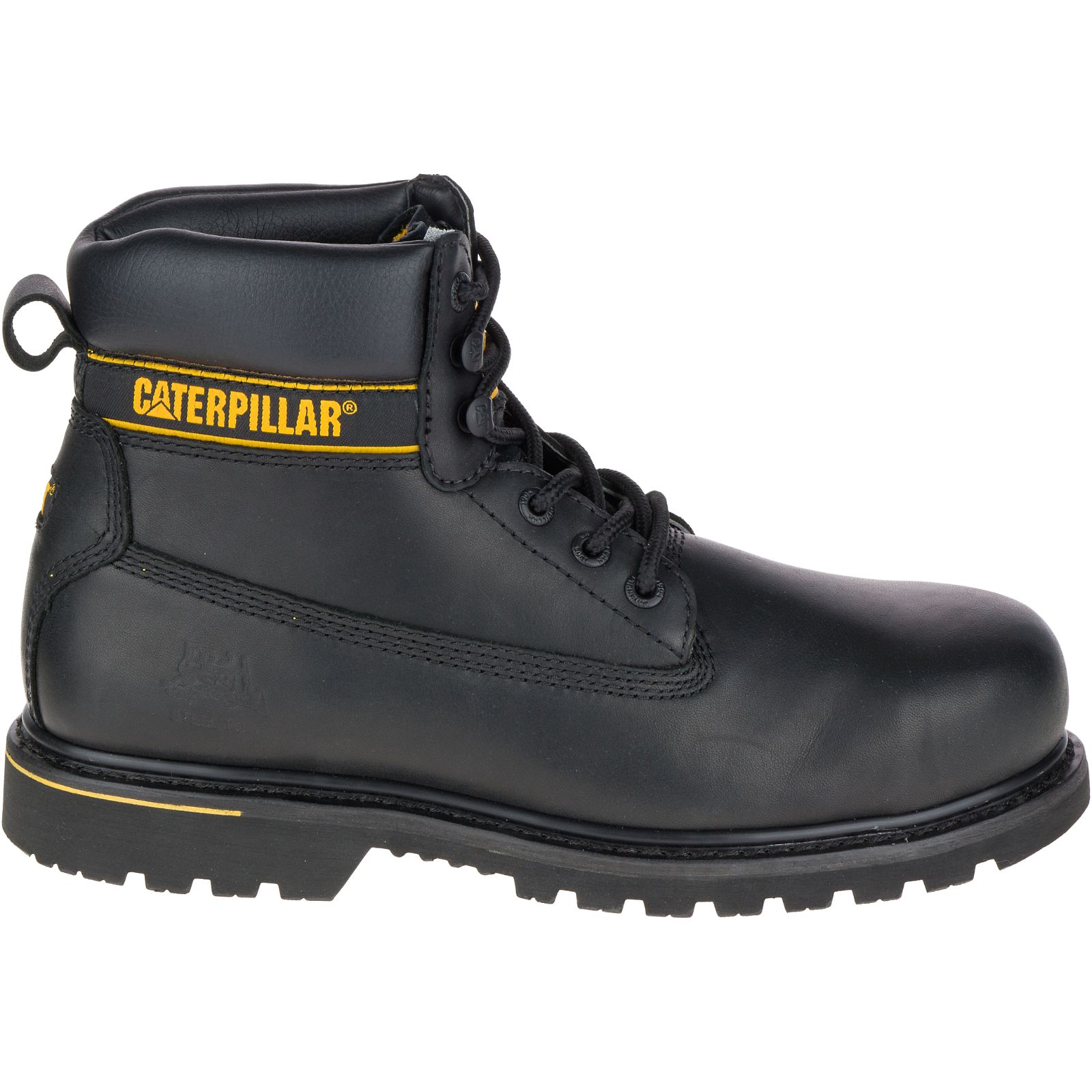 Caterpillar Holton Steel Toe S3 Hro Src Philippines - Mens Work Boots - Black 13804BPUK